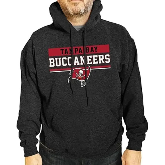 NEW Campus Colors Tampa Bay Buccaneers Hoodie Sweatshirt Gray Mens Size XL - Picture 1 of 5